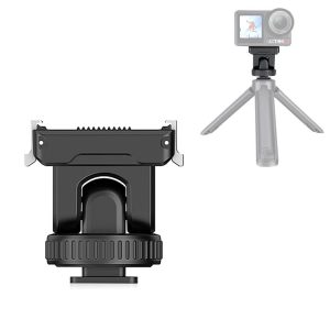 DJI Osmo Action 5 Pro / 4 / 3 PULUZ Cold Shoe Gimbal Quick Release Base Adapter (Black)