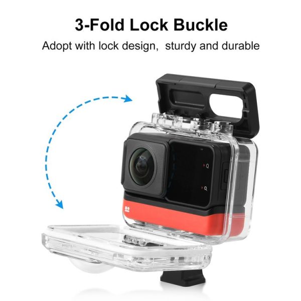 Insta360 One RS 360 Edition PULUZ 30m Underwater Depth Diving Case Waterproof Housing - Image 4
