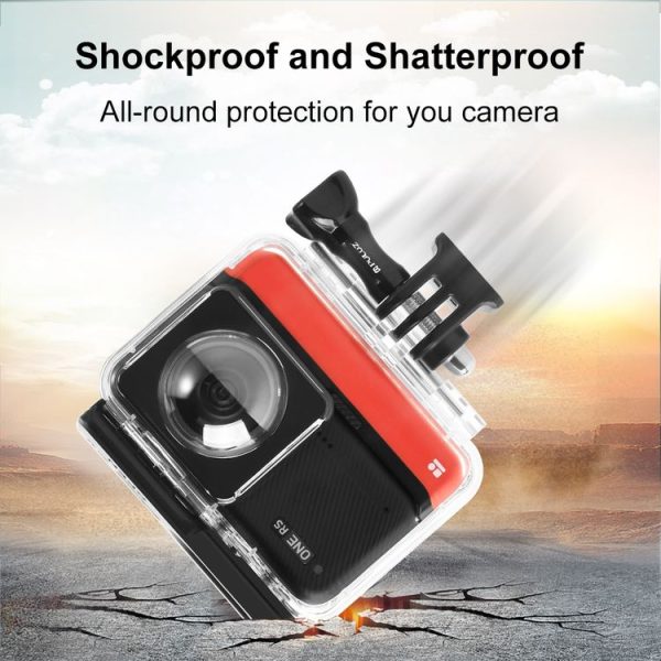 Insta360 One RS 360 Edition PULUZ 30m Underwater Depth Diving Case Waterproof Housing - Image 7