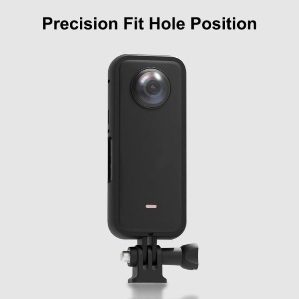Insta360 X3 PULUZ ABS Protective Frame with Adapter Mount & Screw (Black) - Image 4