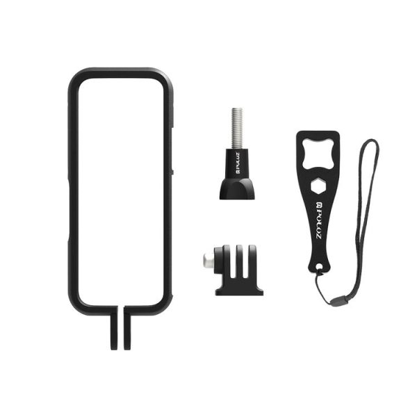 Insta360 X3 PULUZ ABS Protective Frame with Adapter Mount & Screw (Black) - Image 6