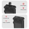 Insta360 X3 PULUZ Metal Protective Cage Rig Housing Frame with Expand Cold Shoe Base & Tripod Adapter (Black) - Image 4