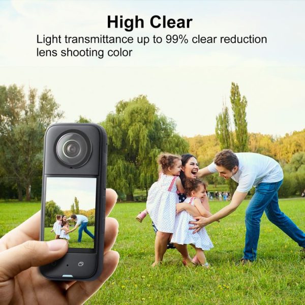 Insta360 X3 PULUZ Lens Guard PC Protective Cover (Black) - Image 6