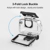 DJI Osmo Action 5 Pro / 3 / 4 PULUZ 40m Underwater Waterproof Housing Diving Case with Cold Shoe & Buckle Basic Mount & Screw - Image 3