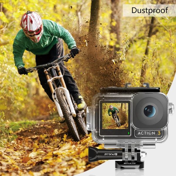 DJI Osmo Action 5 Pro / 3 / 4 PULUZ 40m Underwater Waterproof Housing Diving Case with Cold Shoe & Buckle Basic Mount & Screw - Image 6
