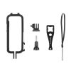 Insta360 X3 PULUZ Cold Shoe PC Plastic Protective Frame with Adapter Mount & Screw (Black) - Image 7