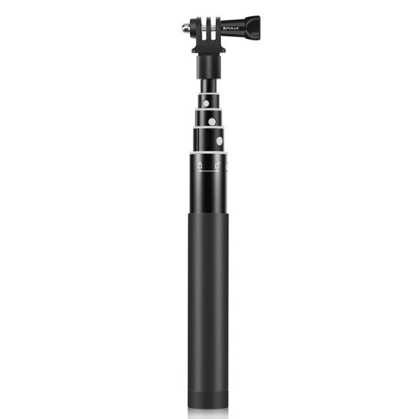 PULUZ 70cm Metal Selfie Stick Monopod with Invisible Adapter Base & Screw for Insta360 One RS / X2 / X3 - Image 2