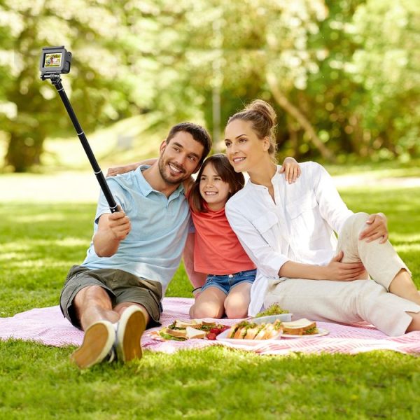 PULUZ 70cm Metal Selfie Stick Monopod with Invisible Adapter Base & Screw for Insta360 One RS / X2 / X3 - Image 8