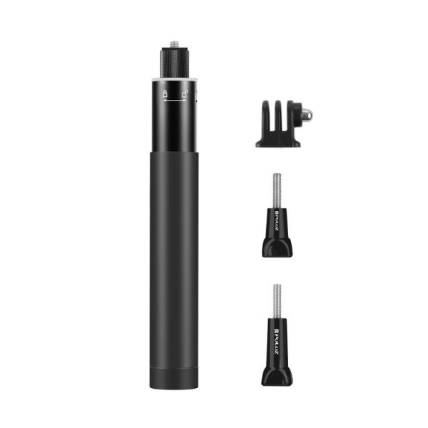 PULUZ 70cm Metal Selfie Stick Monopod with Invisible Adapter Base & Screw for Insta360 One RS / X2 / X3 - Image 9