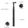 PULUZ 110cm Metal Selfie Stick Monopod with Invisible Adapter Base & Screw for Insta360 One RS / X2 / X3 / X4 - Image 4