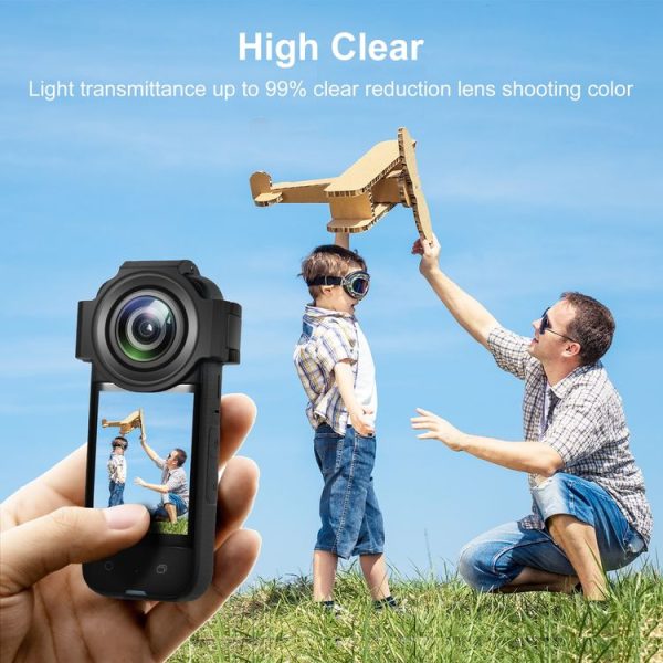 Insta360 X3 PULUZ Upgrade Optical Glass Lens Guard Protective Cover - Image 8