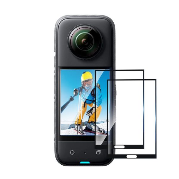 Insta360 X3 PULUZ 2pcs Curved HD Screen Film (Transparent) - Image 2