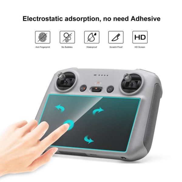 DJI RC / RC 2 PULUZ Remote Control Screen Tempered Glass Film (Transparent) - Image 5