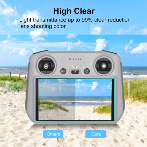 DJI RC / RC 2 PULUZ Remote Control Screen Tempered Glass Film (Transparent) - Image 6