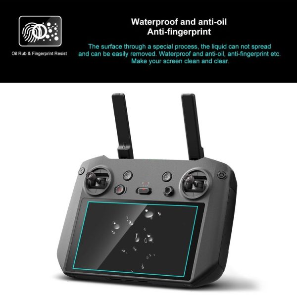 DJI RC Pro PULUZ Remote Control Screen Tempered Glass Film (Transparent) - Image 3