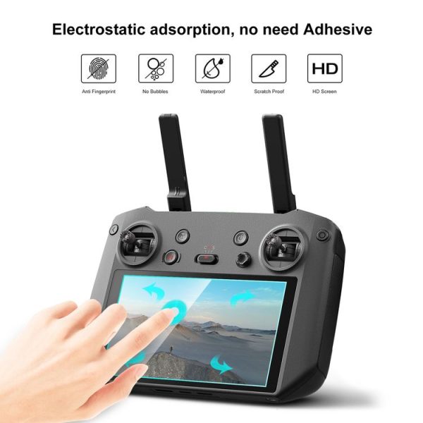 DJI RC Pro PULUZ Remote Control Screen Tempered Glass Film (Transparent) - Image 5