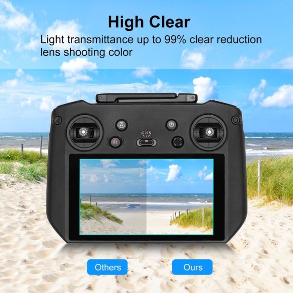 DJI RC Pro PULUZ Remote Control Screen Tempered Glass Film (Transparent) - Image 6