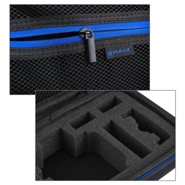 PULUZ Waterproof Carrying and Travel Case for GoPro, DJI Osmo Action and other Sport Cameras Accessories, Small Size: 16cm x 12cm x 7cm (Black) - Image 5