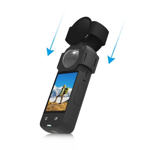 Insta360 X3 PULUZ Silicone Lens Body Lens Guard Protective Cover (Black) - Image 4