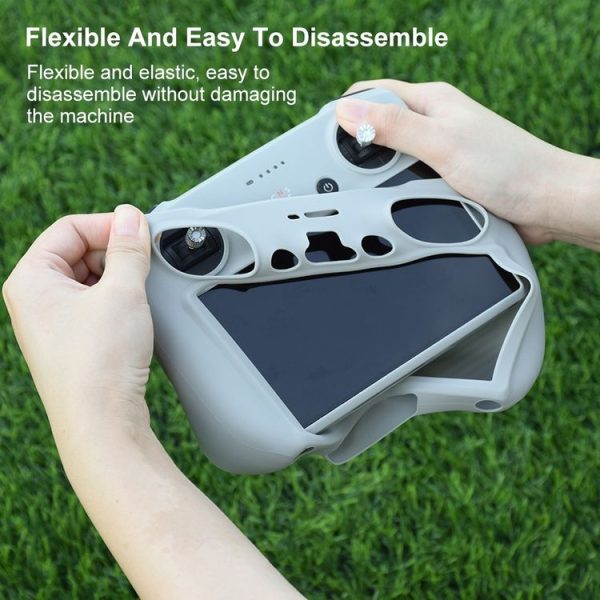 DJI Mini 3 Pro / DJI RC with Screen PULUZ Silicone Protective Case (Grey) - Image 5