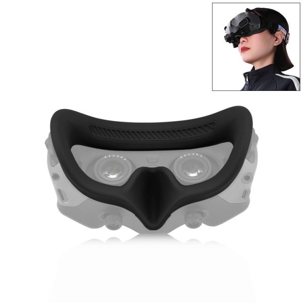 DJI Avata Goggles 2 PULUZ Flying Eye Mask Silicone Protective Case (Black)