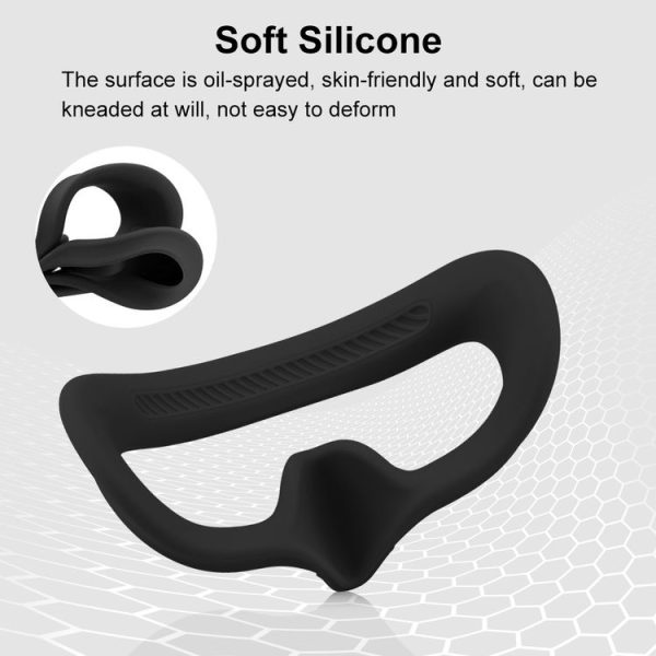 DJI Avata Goggles 2 PULUZ Flying Eye Mask Silicone Protective Case (Black) - Image 4