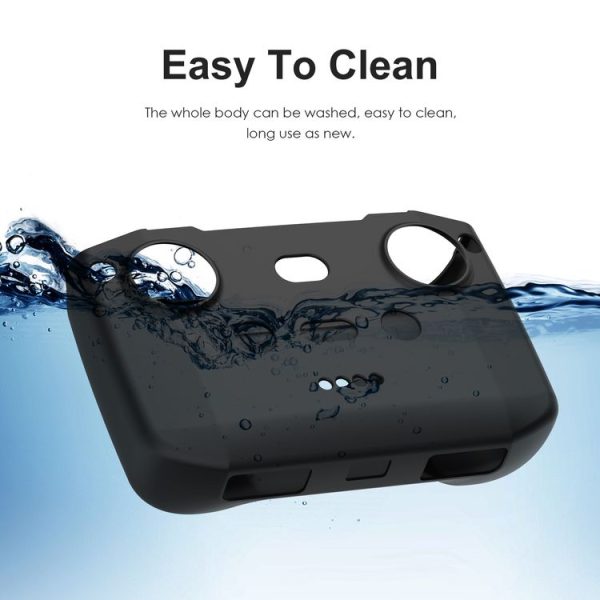 PULUZ Shockproof Anti-scratch Silicone Case For DJI Neo / Mini 3 / 3 Pro / Mavic 3 / Air 2S / Mini 2 RC-N2 / RC-N1 / RC-N3 Remote Control (Black) - Image 4