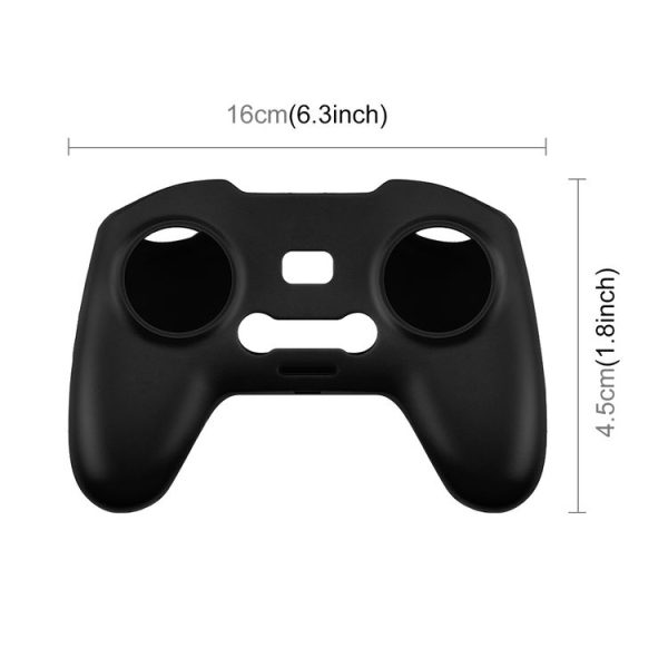 DJI FPV Combo Remote Control PULUZ Silicone Protective Case with Neck Strap (Black) - Image 2