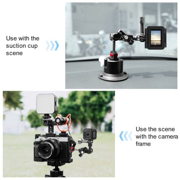PULUZ Magic Arm Multi-way Ball Aluminum Alloy Mount (Black) - Image 7