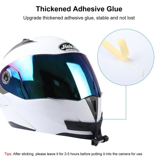 PULUZ Bending Action Camera Motorcycle Helmet Chin Mount (Black) - Image 3