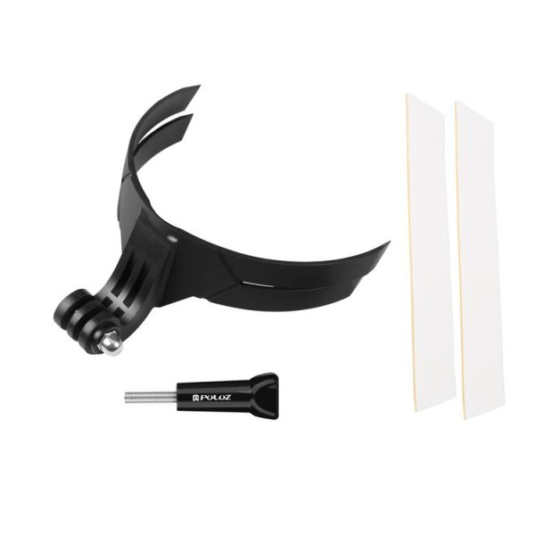 PULUZ Bending Action Camera Motorcycle Helmet Chin Mount (Black) - Image 9