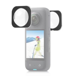 Insta360 X3 PULUZ Lens Guard Optical Glass Protective Cover (Black)