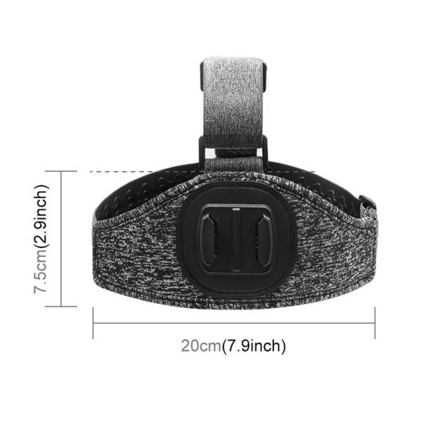 PULUZ Adjustable Head Strap Belt Mount with Phone Clamp & J Hook Mount & Long Screw - Image 2