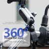 PULUZ Handlebar Arm Mount with Phone Clamp & Mount Adapter & Long Screw - Image 4