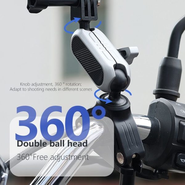 PULUZ Handlebar Arm Mount with Phone Clamp & Mount Adapter & Long Screw - Image 4