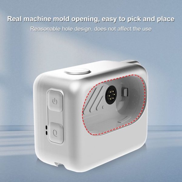 Insta360 GO 3 / GO 3S PULUZ Camera Charging Case Silicone Case (White) - Image 4