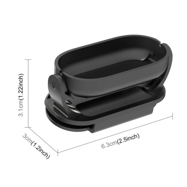 Insta360 GO3 / GO 3S PULUZ Easy Clip Hat Clip Quick Release Clamp Magnetic Frame Fixed Mount (Black) - Image 3