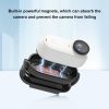 Insta360 GO3 / GO 3S PULUZ Easy Clip Hat Clip Quick Release Clamp Magnetic Frame Fixed Mount (Black) - Image 5