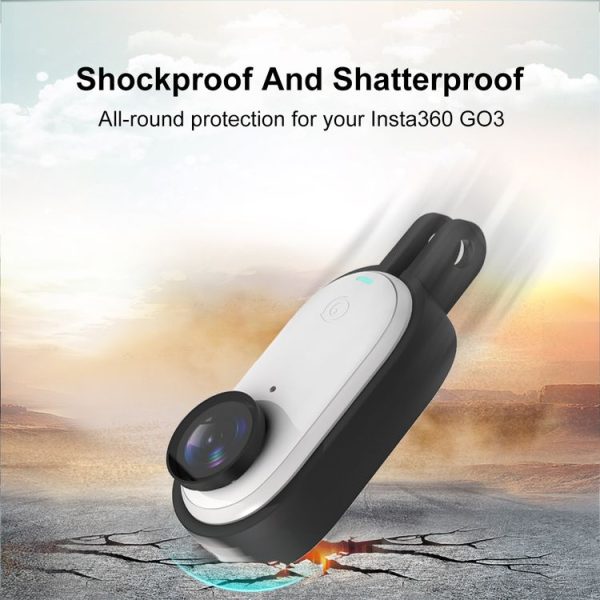 Insta360 GO 3 / GO 3S PULUZ Body Plastic Protective Frame Cage with Screw & Quick Release Buckle (Black) - Image 5