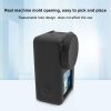 DJI Osmo Action 5 Pro / 4 / 3 PULUZ Silicone Protective Case with Lens Cap (Black) - Image 4