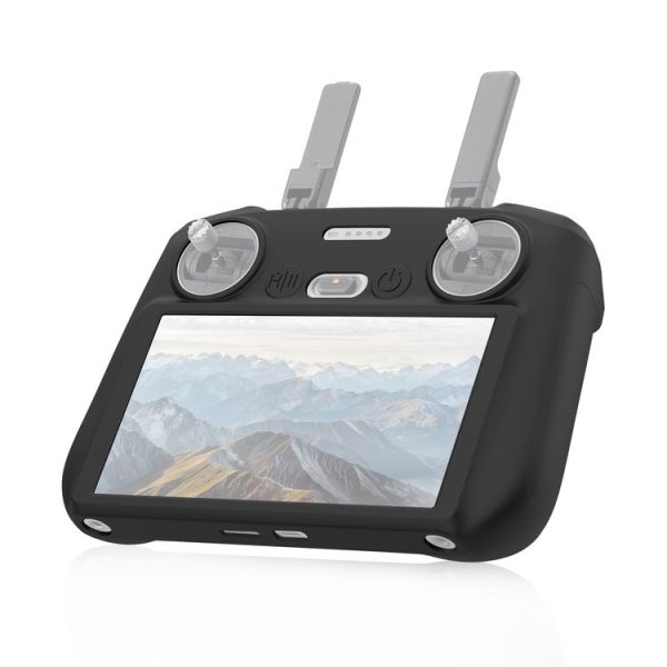 DJI Mini 4 Pro / Air 3 Remote Control / DJI RC 2 with Screen PULUZ Silicone Protective Case (Black) - Image 3