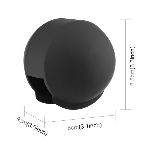 Insta360 X3 / X4 PULUZ Invisible Dive Case Lens Guard Silicone Protective Cover (Black) - Image 3