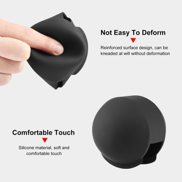 Insta360 X3 / X4 PULUZ Invisible Dive Case Lens Guard Silicone Protective Cover (Black) - Image 4