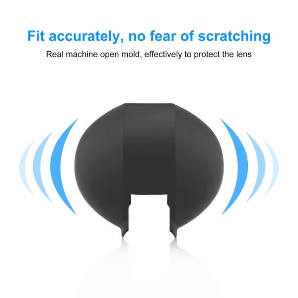 Insta360 X3 / X4 PULUZ Invisible Dive Case Lens Guard Silicone Protective Cover (Black) - Image 5