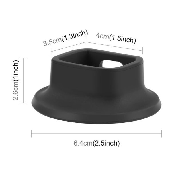 DJI Osmo Pocket 3 PULUZ Silicone Dock Desktop Charging Base Bracket (Black) - Image 3
