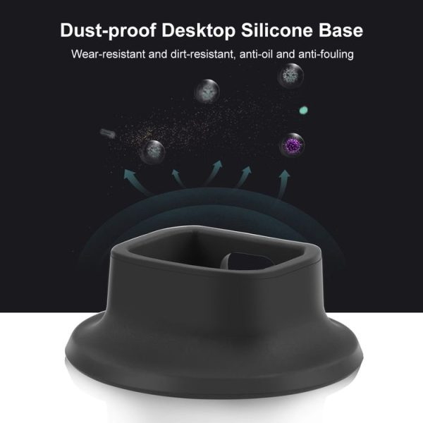 DJI Osmo Pocket 3 PULUZ Silicone Dock Desktop Charging Base Bracket (Black) - Image 6