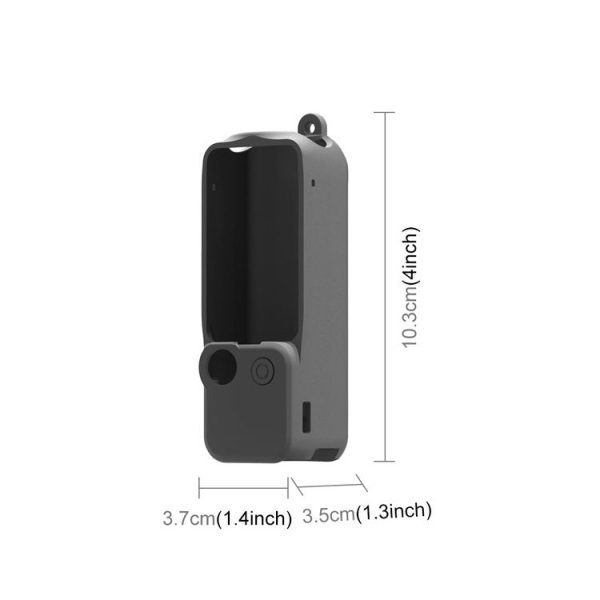 DJI OSMO Pocket 3 PULUZ 3 in 1 Silicone Cover Case Set (Black) - Image 2