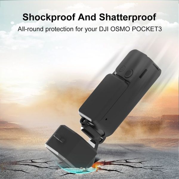 DJI OSMO Pocket 3 PULUZ 3 in 1 Silicone Cover Case Set (Black) - Image 6