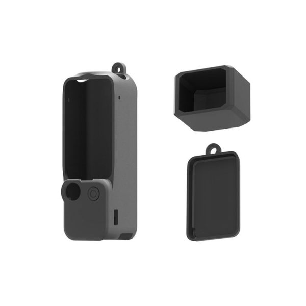 DJI OSMO Pocket 3 PULUZ 3 in 1 Silicone Cover Case Set (Black) - Image 8