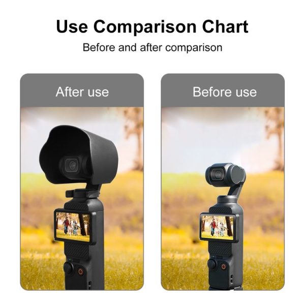 DJI OSMO Pocket 3 Sunshade Lens Protective Cover Hood (Black) - Image 10